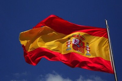 wappenderende spaanse vlag