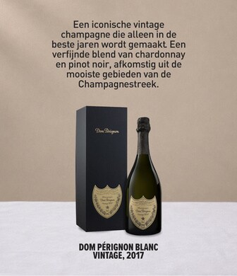 Een iconische vintage champagne die alleen in de beste jaren wordt gemaakt. Een verfijnde blend van chardonnay en pinot noir, afkomstig uit de mooiste gebieden van de Champagnestreek.