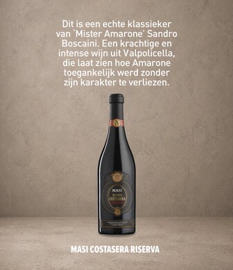 Dit is een echte klassieker van &lsquo;Mister Amarone&rsquo; Sandro Boscaini. Een krachtige en intense wijn uit Valpolicella, die laat zien hoe Amarone toegankelijk werd zonder zijn karakter te verliezen.