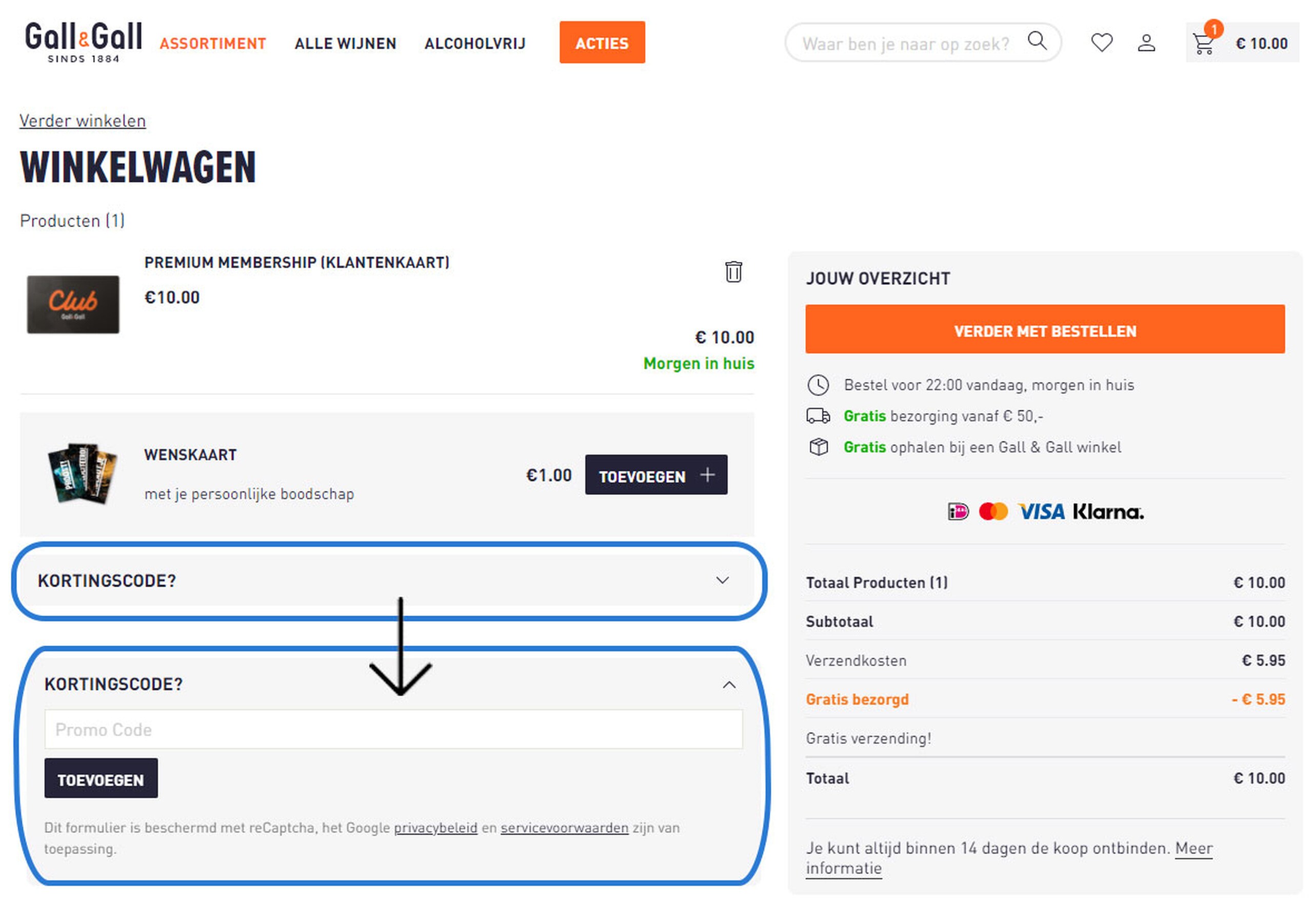 Korting op Club Gall & Gall met AH Premium | Gall & Gall