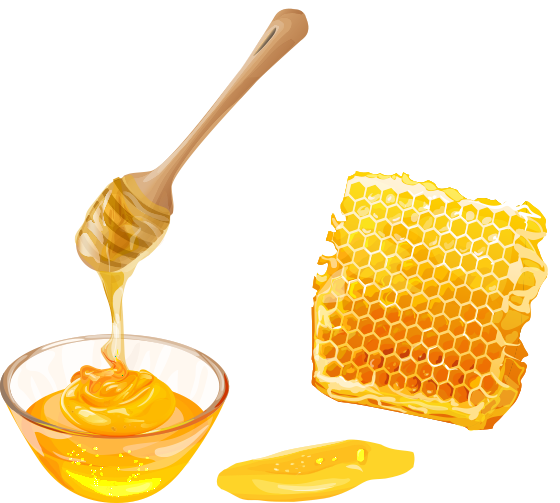 honing drippend in een schaaltje
