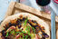 Vega: Pizza met mozzarella, vijg en rode ui