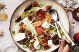 Kerst: Salade van grapefruit, vijgen en mozzarella